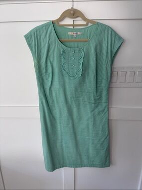 Boden Seafoam Green Cotton Shift Dress